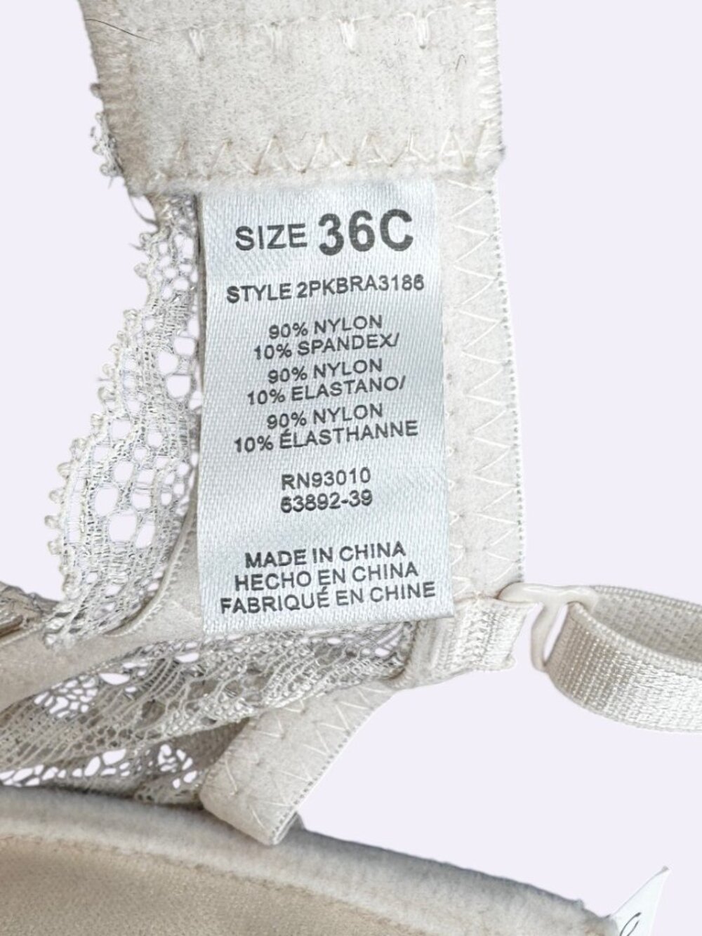 Lady Princess Silver Lace Push-Up Bra - Picture 3 of 4